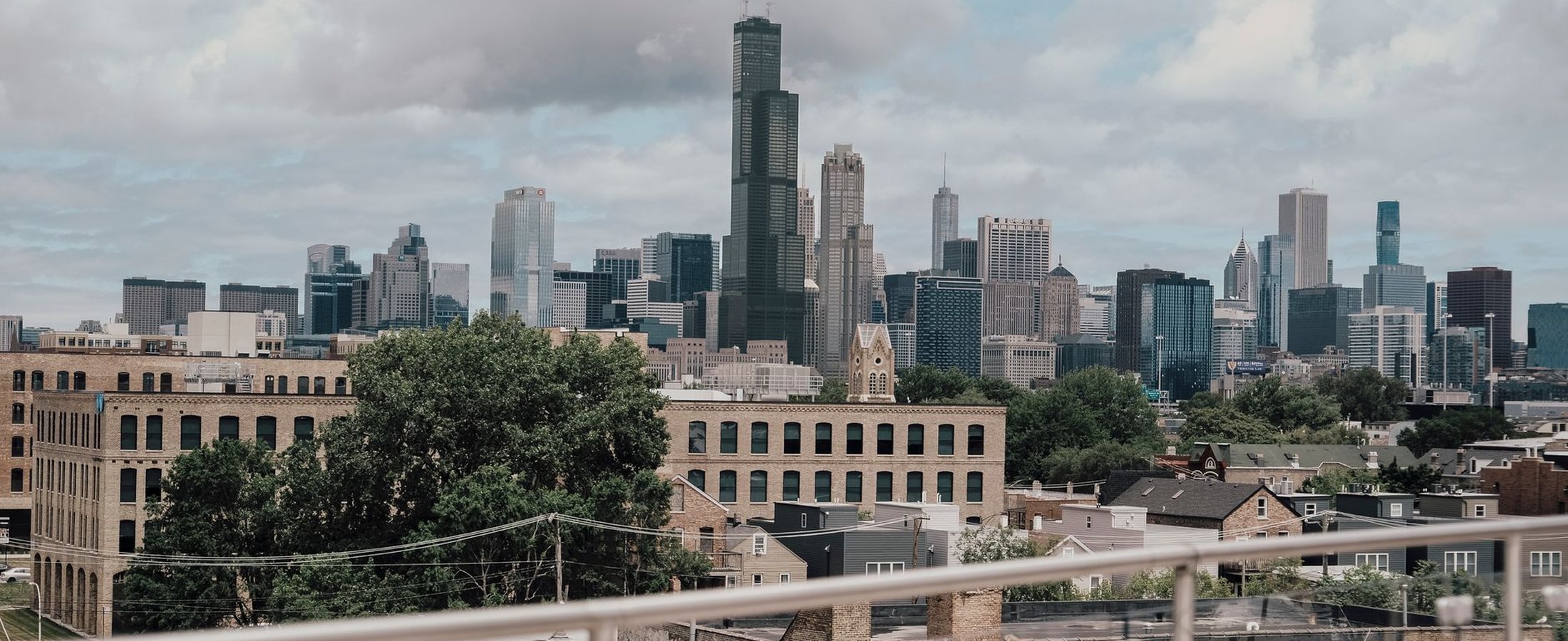 The Chicago skyline