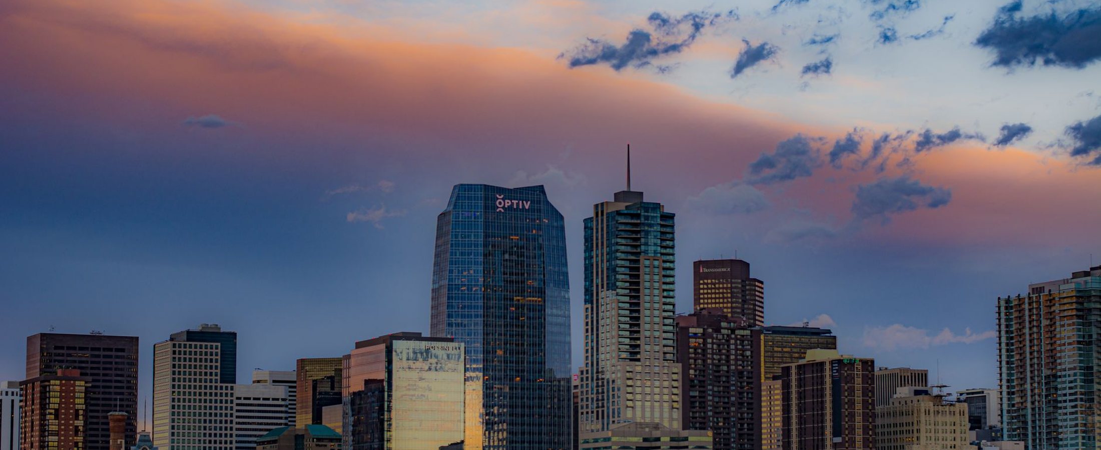 The Denver skyline