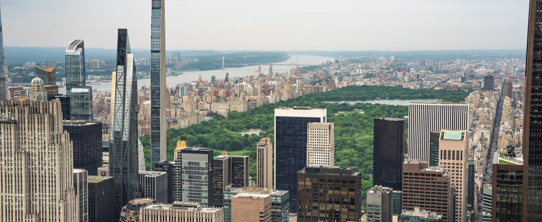The New York City skyline over Central Park